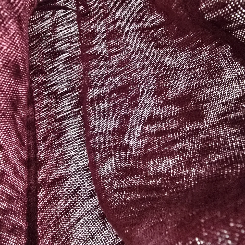 We The Intimately Free People Movement Bae Bae Layering Top NEW Burgundy Size S